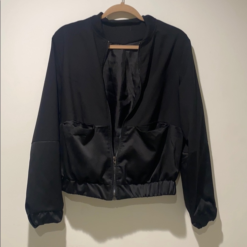 Black Bomber Jacket